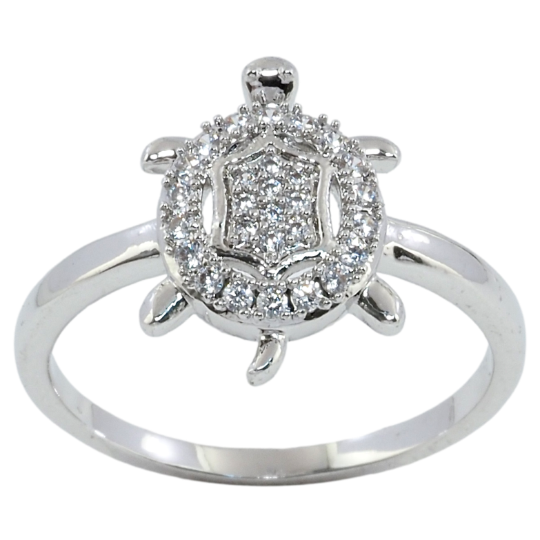 Каблучка Xuping Родій Черепашка фото №1 Каблучка Xuping Родій Черепашка фото №1