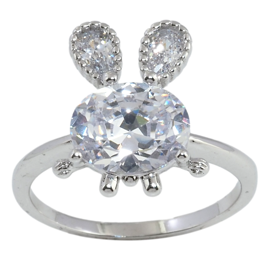 Кольцо Xuping Родий Зайка фото №1