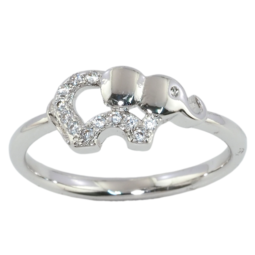 Кольцо Xuping Родий Слон фото №1 Кольцо Xuping Родий Слон фото №1