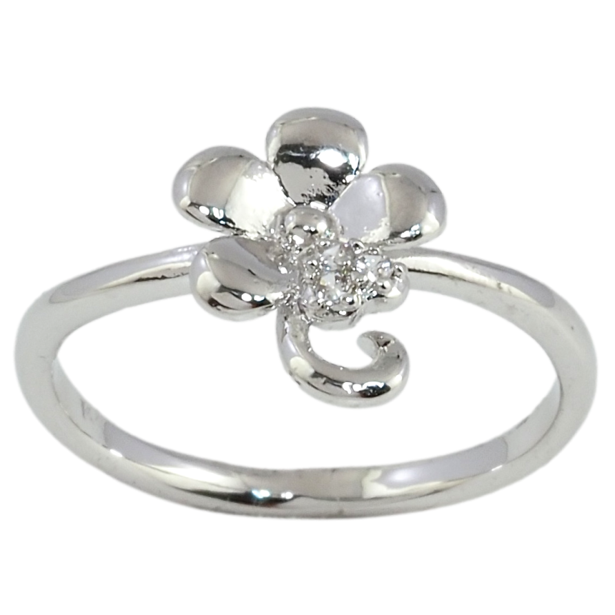 Каблучка Xuping Родій Квіточка Пелюстка з Цирконієм фото №1 Каблучка Xuping Родій Квіточка Пелюстка з Цирконієм фото №1