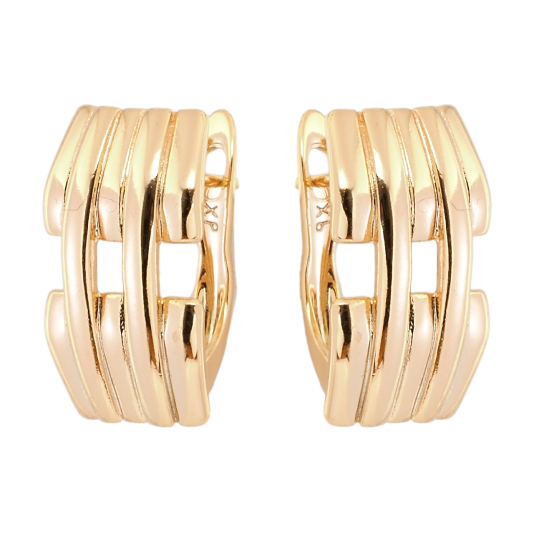 Сережки Xuping Позолота 18K англійський замок Декоративний орнамент фото №1 Сережки Xuping Позолота 18K англійський замок Декоративний орнамент фото №1