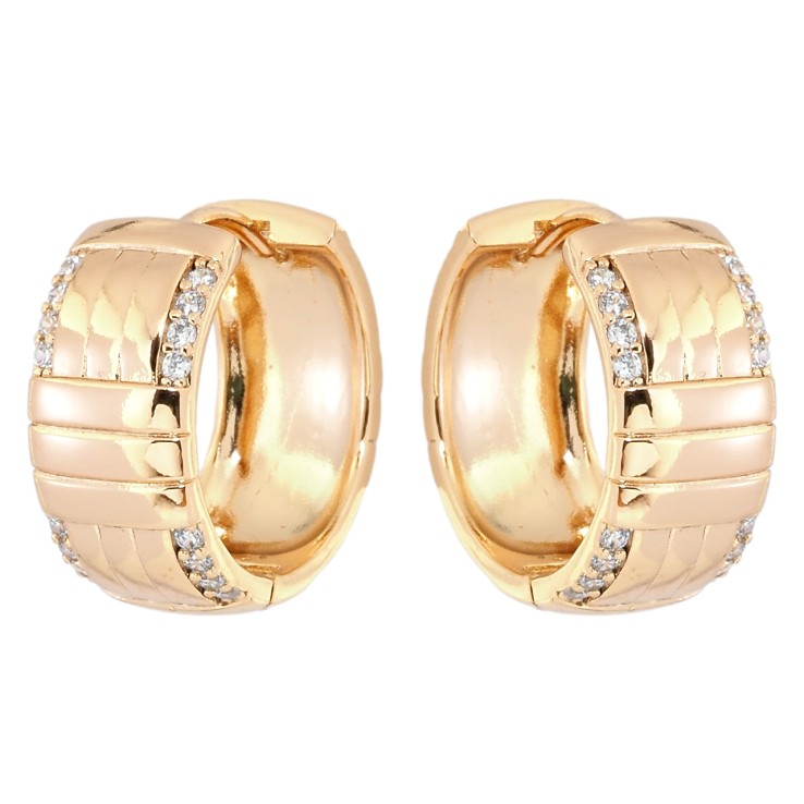 Сережки Xuping Позолота 18K колечка Декоративний візерунок з цирконієм фото №22