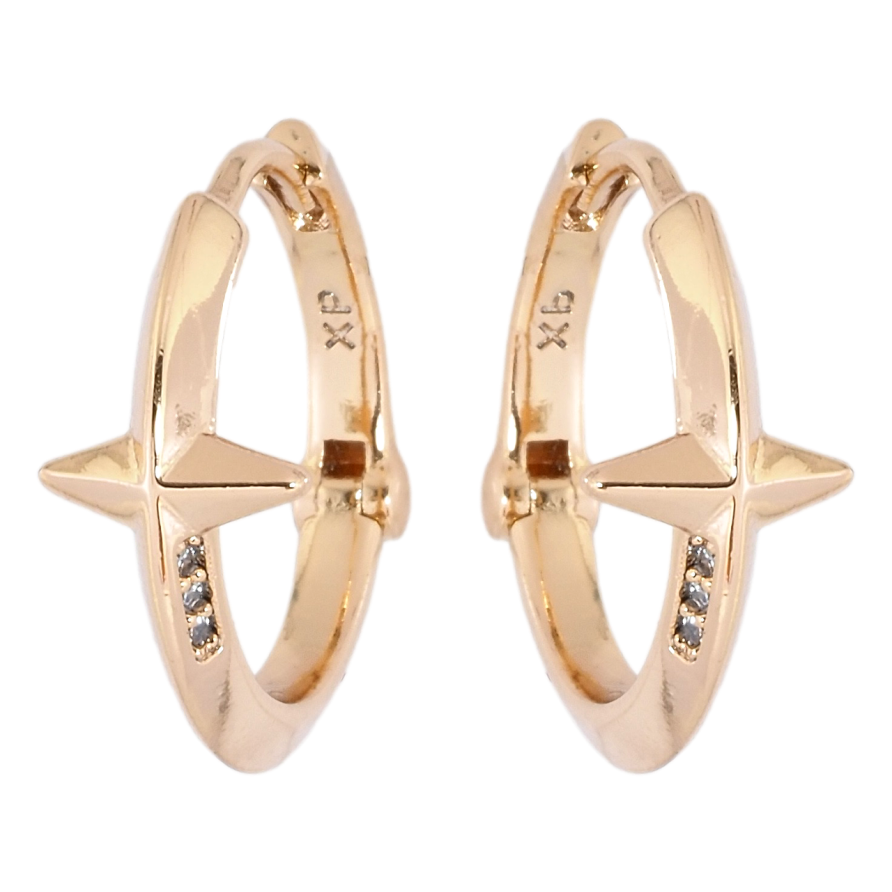 Сережки Xuping Позолота 18K колечка Зірки фото №1