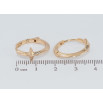 Сережки Xuping Позолота 18K колечка Зірки фото №2