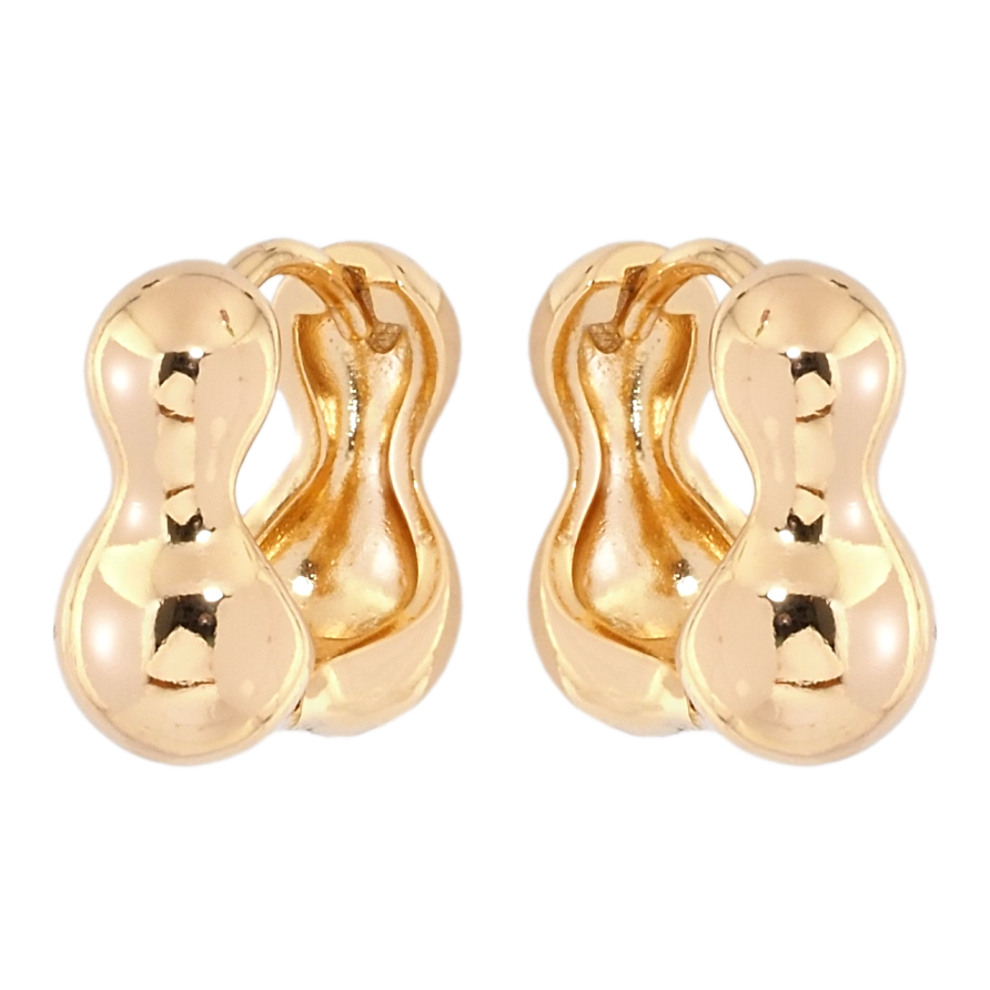 Сережки Xuping Позолота 18K колечка Фігурні фото №1