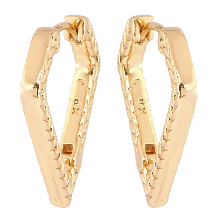 Сережки Xuping Позолота 18K колечка Фігурні фото №1