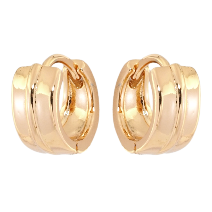 Сережки Xuping Позолота 18K колечка Широкі фото №5