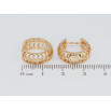Серьги Xuping Позолота 18K колечки Декоративный резной орнамент фото №2