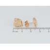 Сережки Xuping Позолота 18K пусети Сердечки з цирконієм фото №2 Сережки Xuping Позолота 18K пусети Сердечки з цирконієм фото №2