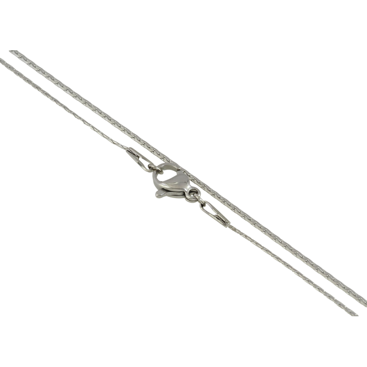 Цепочка Xuping ТТМ Stainless Steel цвет Родий Плетение Париджина длина 45см х 1мм фото №12