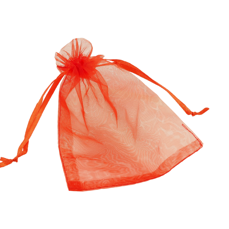 Мешочек подарочный из органзы Красный размер 10х15см цена за 1 шт. фото №1