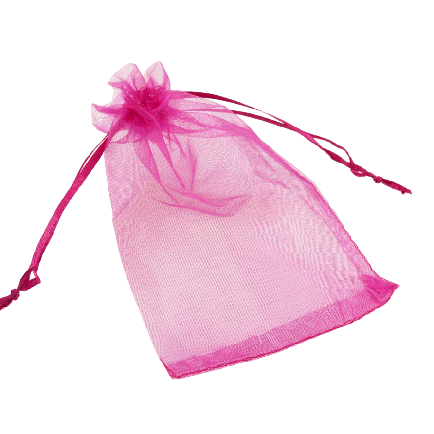 Мешочек подарочный из органзы Розовый размер 10х15см цена за 1 шт. фото №1