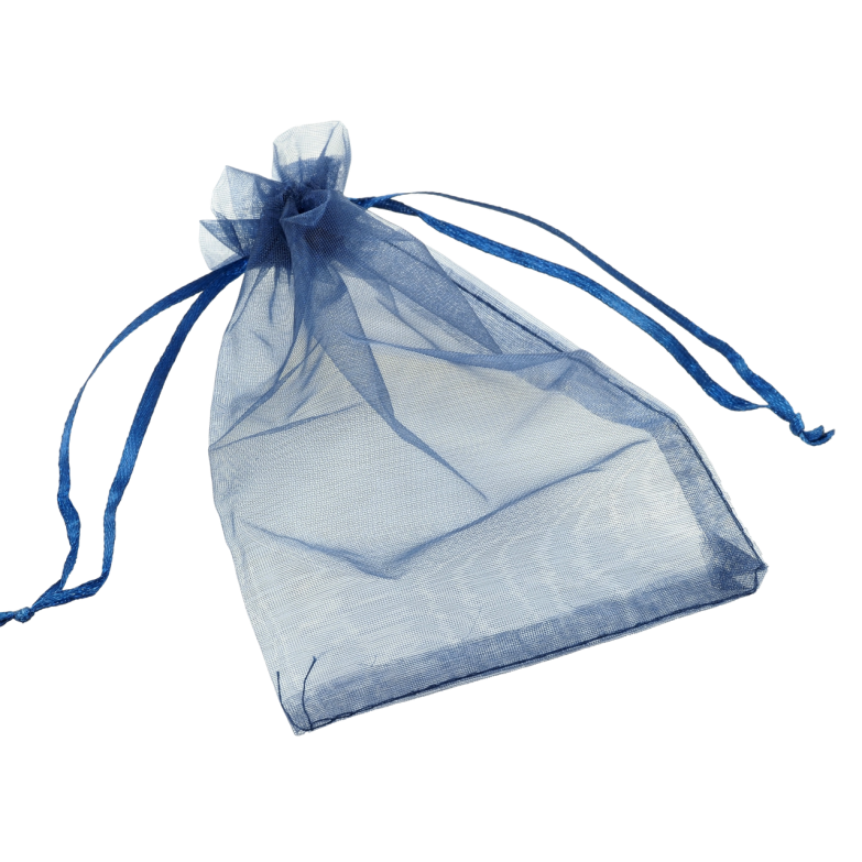 Мешочек подарочный из органзы Синий размер 10х15см цена за 1 шт. фото №1