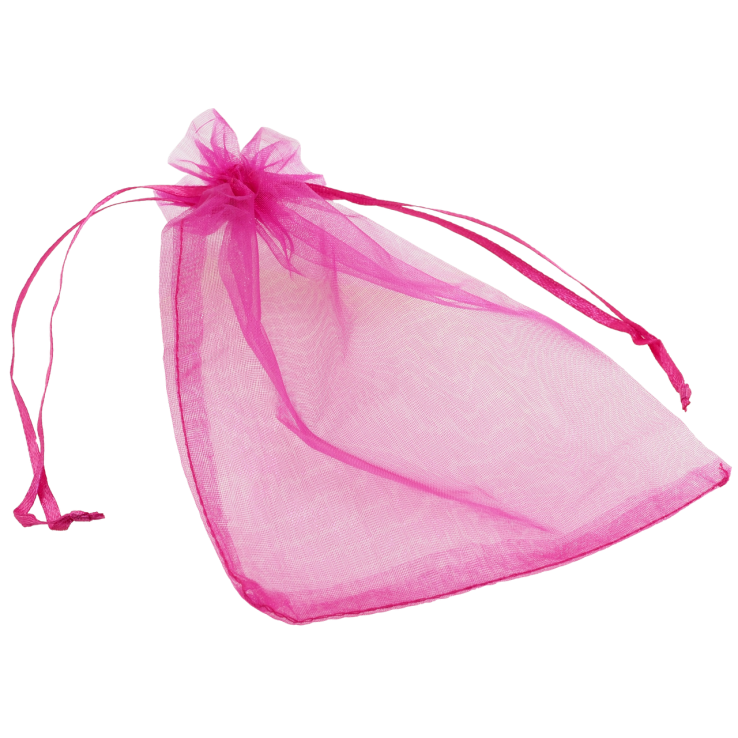 Мешочек подарочный из органзы Розовый размер 12х17см цена за 1 шт. фото №3