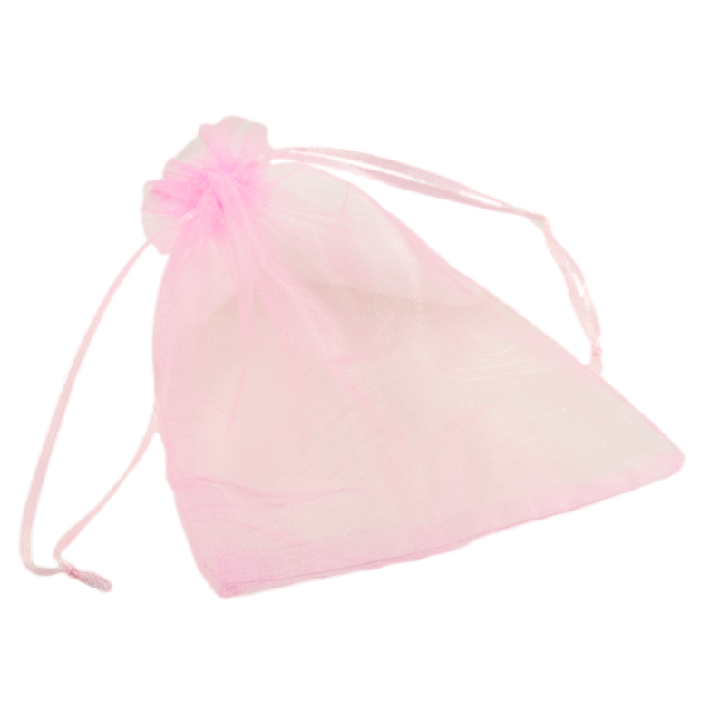 Мешочек подарочный из органзы Розовый размер 12х17см цена за 1 шт. фото №1