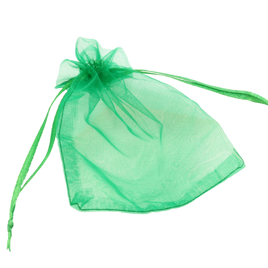 Мешочек подарочный из органзы Зеленый размер 9х12см цена за 1 шт. фото №1