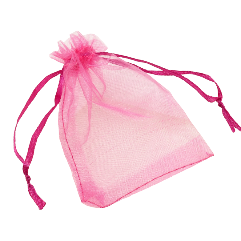 Мешочек подарочный из органзы Розовый размер 9х12см цена за 1 шт. фото №1