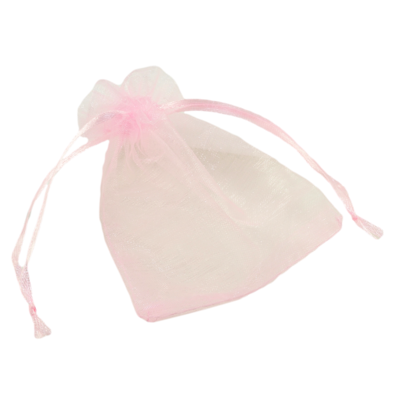 Мешочек подарочный из органзы Розовый размер 9х12см цена за 1 шт. фото №6