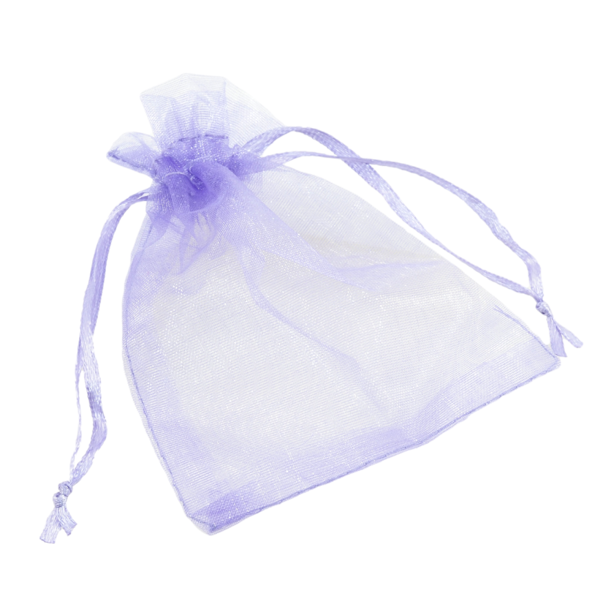 Мішечок подарунковий з органзи Бузковий розмір 9х12см ціна за 1 шт. фото №1