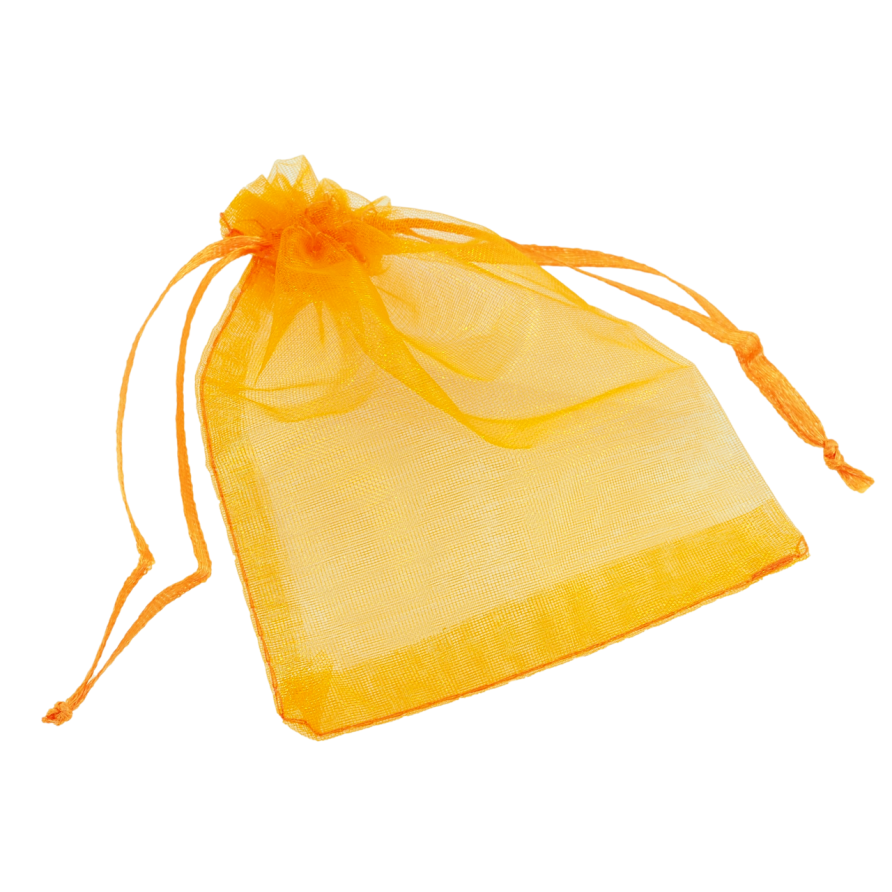 Мешочек подарочный из органзы Оранжевый размер 9х12см цена за 1 шт. фото №1