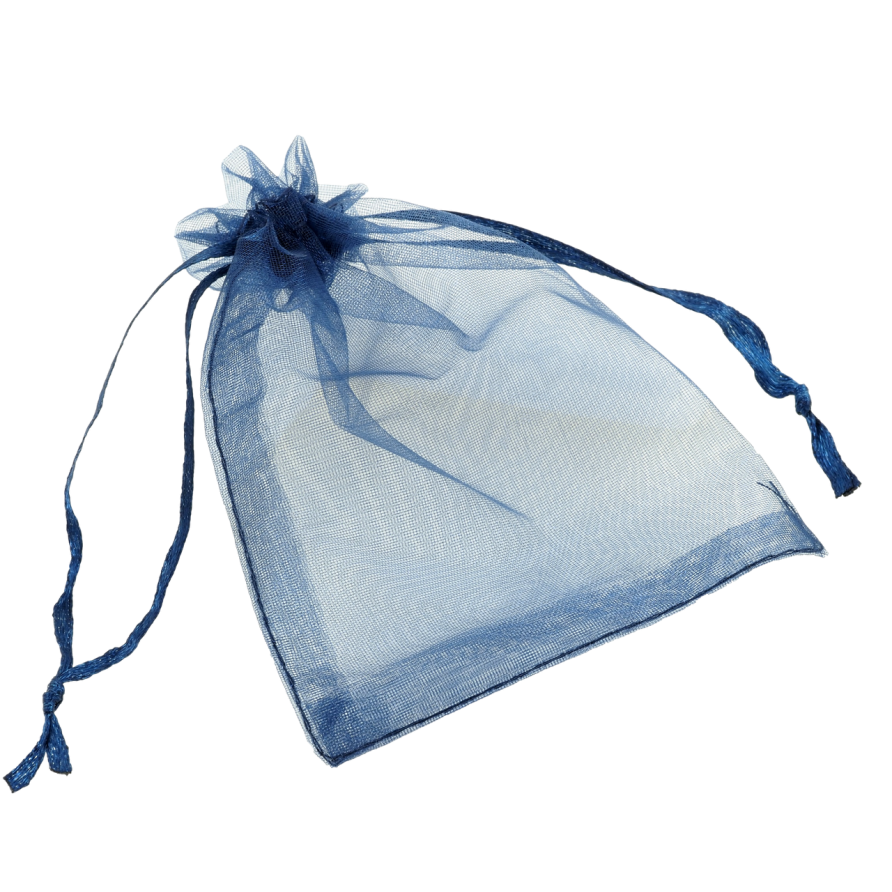 Мішечок подарунковий з органзи Синій розмір 9х12см ціна за 1 шт. фото №1 Мішечок подарунковий з органзи Синій розмір 9х12см ціна за 1 шт. фото №1