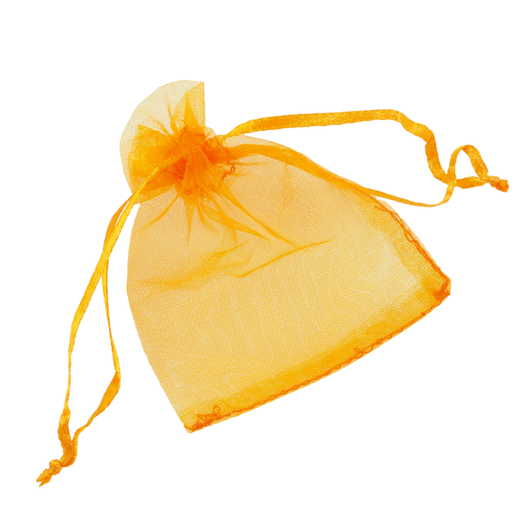 Мешочек подарочный из органзы Оранжевый размер 7х9см цена за 1 шт. фото №12
