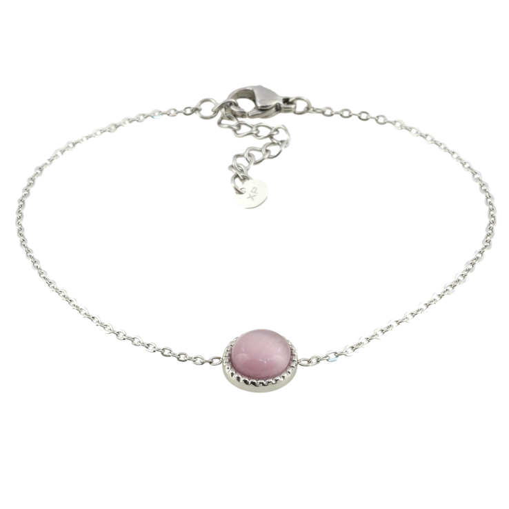 Браслет Xuping ТТМ Stainless Steel цвет Родий Цепочка с камнем Кошачий Глаз длина с доп.цеп. 18.5-22см х 1мм фото №12 Браслет Xuping ТТМ Stainless Steel цвет Родий Цепочка с камнем Кошачий Глаз длина с доп.цеп. 18.5-22см х 1мм фото №12