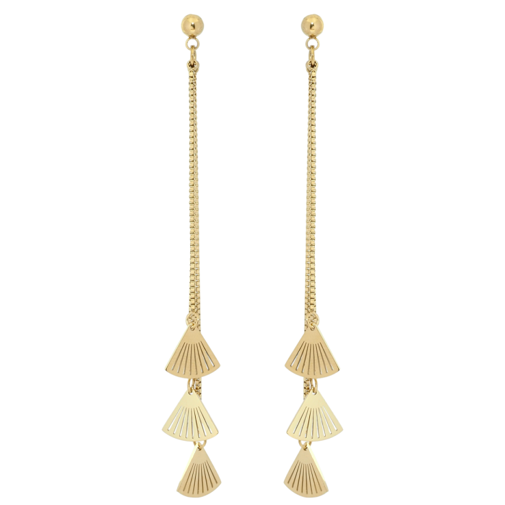 Серьги Xuping TTM Stainless Steel цвет 14K пусеты Декоративные подвески фото №7 Серьги Xuping TTM Stainless Steel цвет 14K пусеты Декоративные подвески фото №7