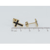 Серьги Xuping TTM Stainless Steel цвет 14K пусеты Крестики фото №2 Серьги Xuping TTM Stainless Steel цвет 14K пусеты Крестики фото №2