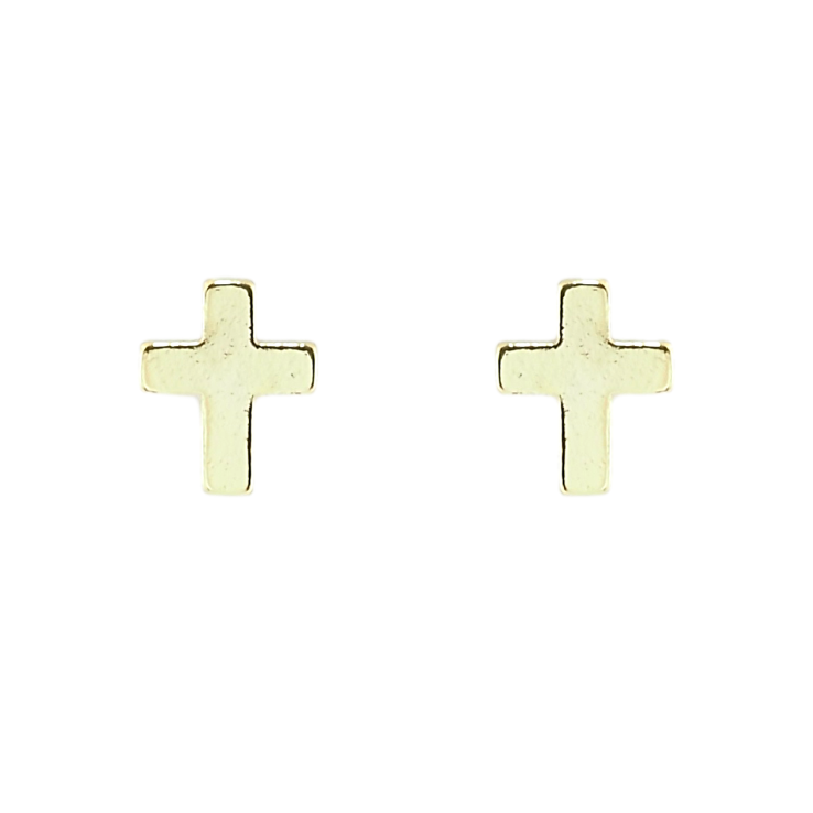 Серьги Xuping Позолота 14K пусеты Крестики фото №9 Серьги Xuping Позолота 14K пусеты Крестики фото №9