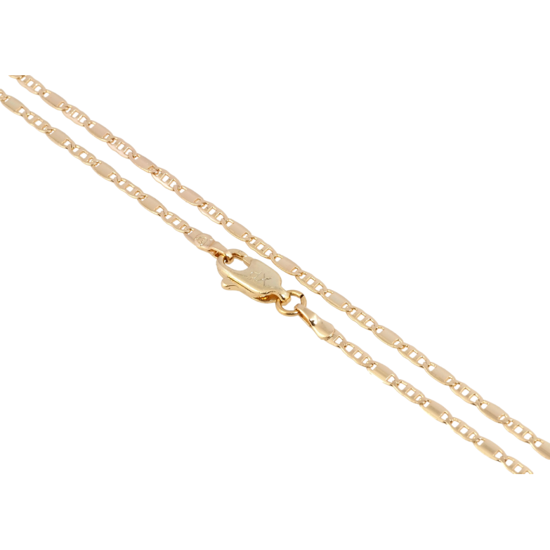 Ланцюжок Xuping Позолота 18K Плетіння Морський ланцюг довжина 44см х 2мм фото №1 Ланцюжок Xuping Позолота 18K Плетіння Морський ланцюг довжина 44см х 2мм фото №1
