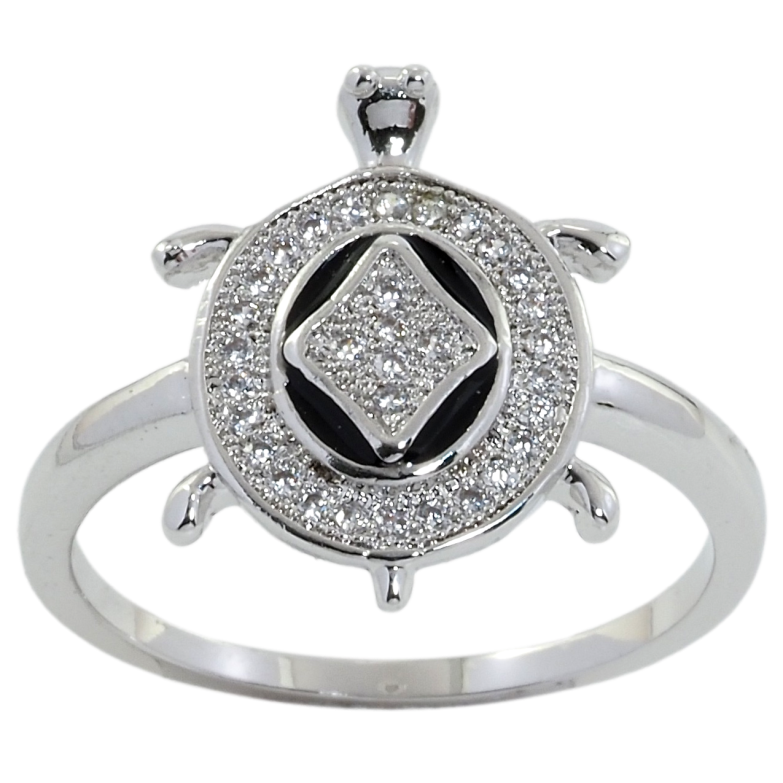 Кольцо Xuping Родий Черепаха фото №1 Кольцо Xuping Родий Черепаха фото №1