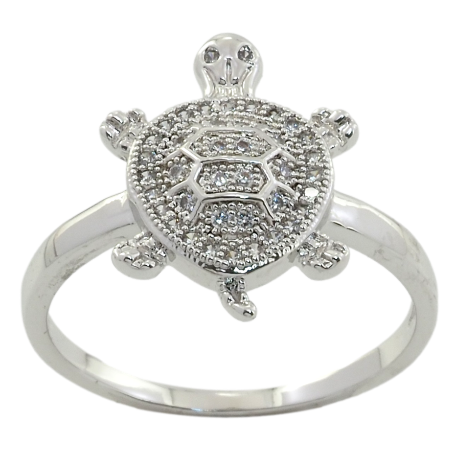 Кольцо Xuping Родий Черепаха фото №1
