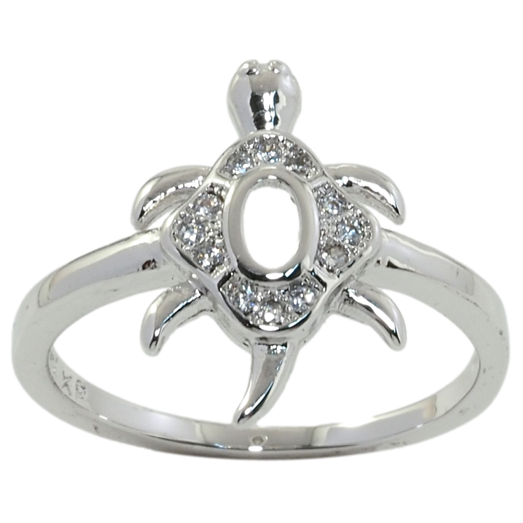 Кольцо Xuping Родий Черепаха фото №18