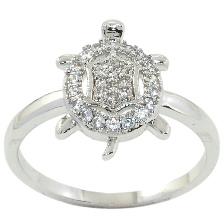 Кольцо Xuping Родий Черепаха фото №7