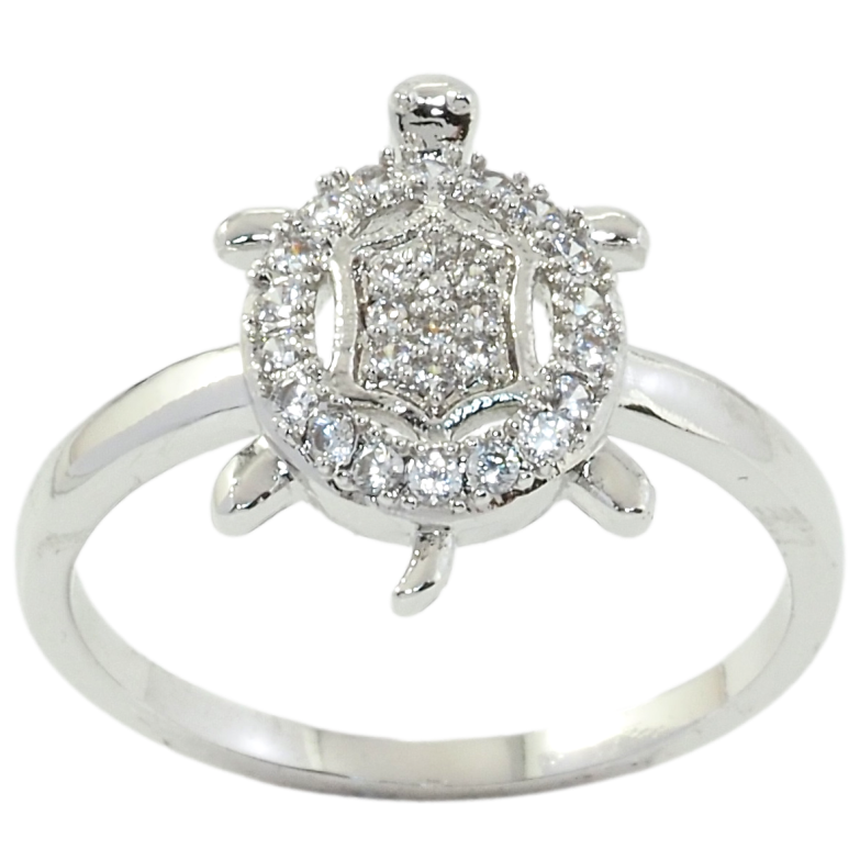 Каблучка Xuping Родій Черепаха р 16.5,17,18 фото №1