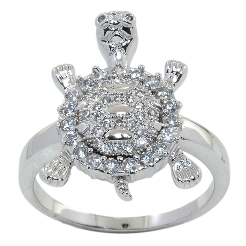 Кольцо Xuping Родий Черепаха фото №1 Кольцо Xuping Родий Черепаха фото №1