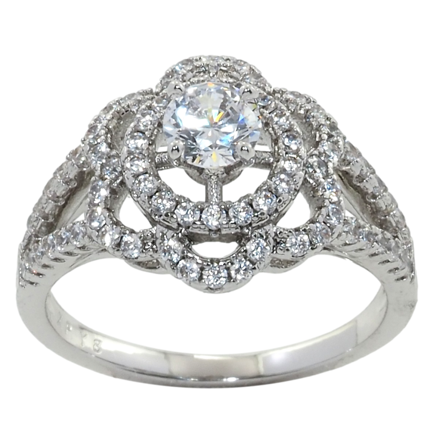 Каблучка Xuping Родій Квітка фото №1 Каблучка Xuping Родій Квітка фото №1