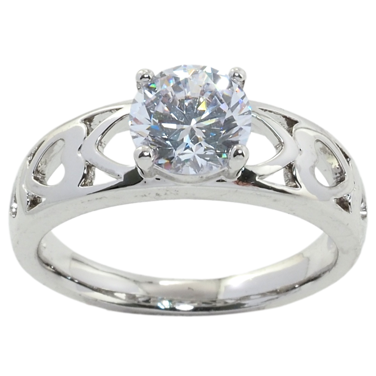 Каблучка Xuping Родій Фіаніт фото №13