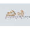 Серьги Xuping Позолота 18K английский замок Декоративные петельки с цирконием фото №2 Серьги Xuping Позолота 18K английский замок Декоративные петельки с цирконием фото №2