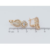Серьги Xuping Позолота 18K английский замок Инкрустация цирконием фото №2 Серьги Xuping Позолота 18K английский замок Инкрустация цирконием фото №2