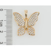 Кулон Xuping Позолота 18K Бабочка инкрустация цирконием для цепочки до 6мм фото №2