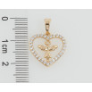 Кулон Xuping Позолота 18K Сердце с ангелочком для цепочки до 5мм фото №2 Кулон Xuping Позолота 18K Сердце с ангелочком для цепочки до 5мм фото №2