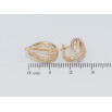 Серьги Xuping M&L Цвет 18K английский замок Овалы из дорожек циркония фото №2 Серьги Xuping M&L Цвет 18K английский замок Овалы из дорожек циркония фото №2