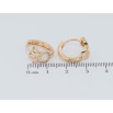 Серьги Xuping M&L Цвет 18K колечки Декоративный узор с цирконием фото №2