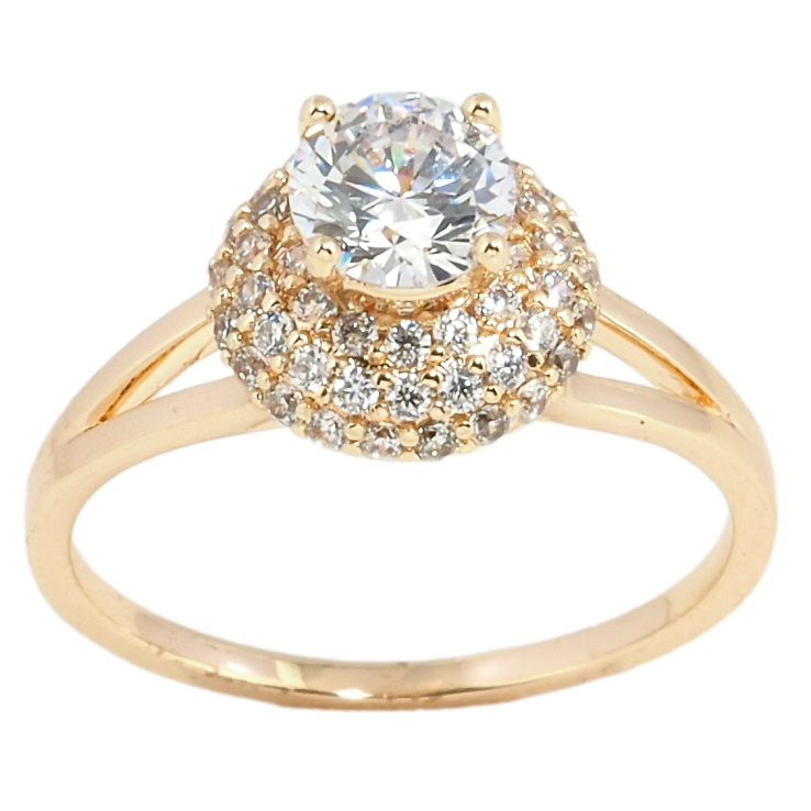 Кольцо Xuping M&L Цвет 18К Кристальная изящность фото №3 Кольцо Xuping M&L Цвет 18К Кристальная изящность фото №3