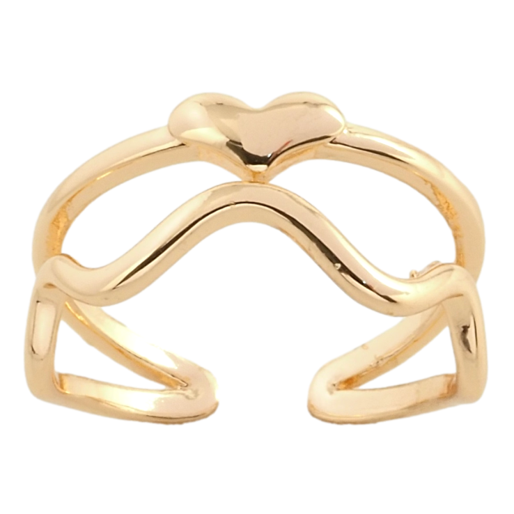 Кольцо Xuping M&L Цвет 18К Сердечко фото №2 Кольцо Xuping M&L Цвет 18К Сердечко фото №2