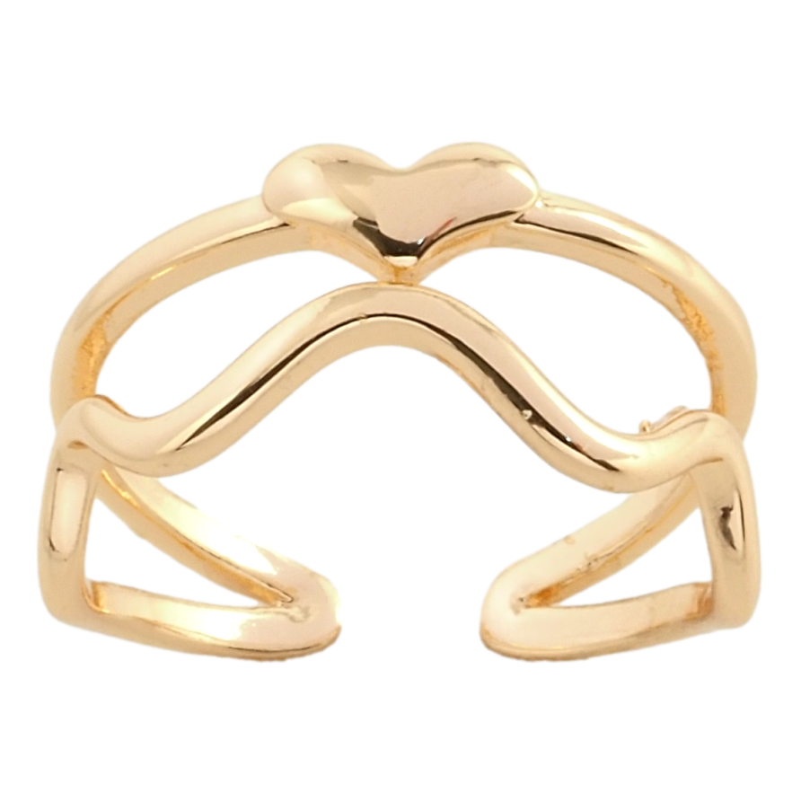 Каблучка Xuping M&L Колір 18К Сердечко фото №1