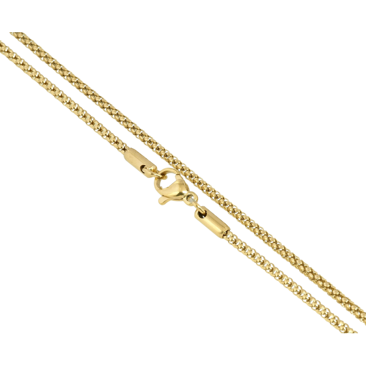 Цепочка Xuping ТТМ Stainless Steel цвет 14K Плетение склоченное в круг длина 45см х 2мм фото №13