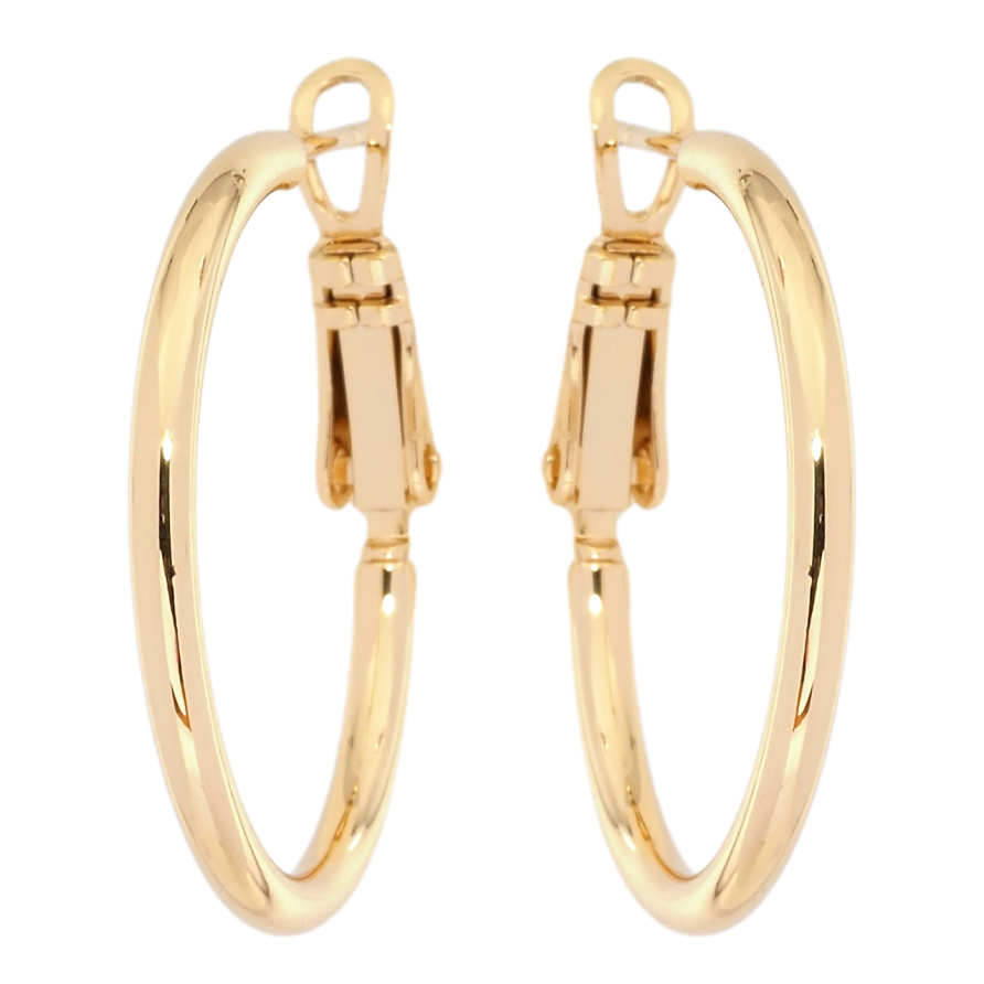 Серьги Xuping Позолота 18K кольца (конго) Классика ø 2.5см фото №1